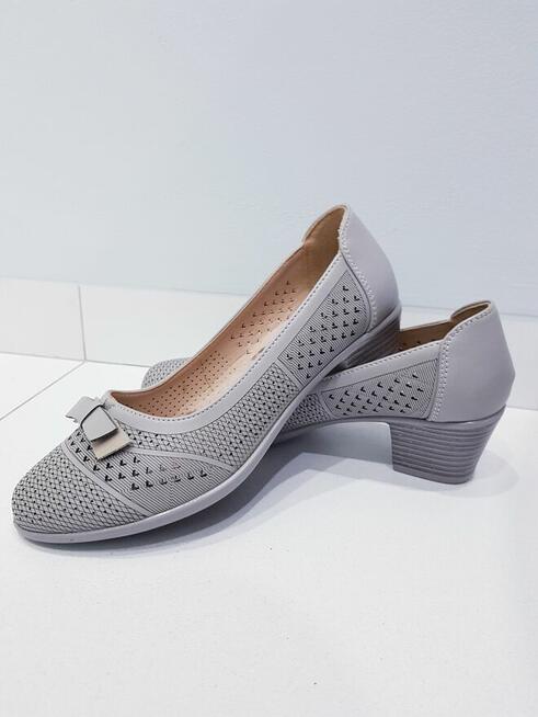 Damskie skórzane mokasyny, czółenka