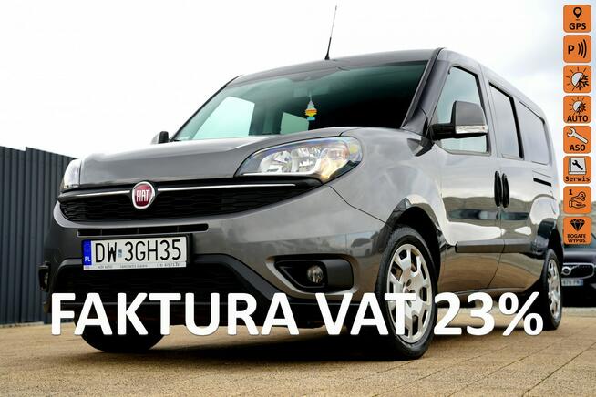 Fiat Doblo MAX nawi SALON POLSKA parktronik tempomat pełna elek. klimatronik