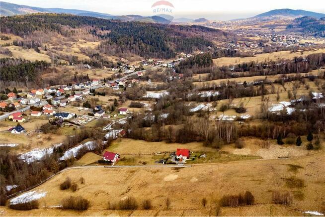 Działka 4.68 ha blisko gór i Jeziora Żywieckiego