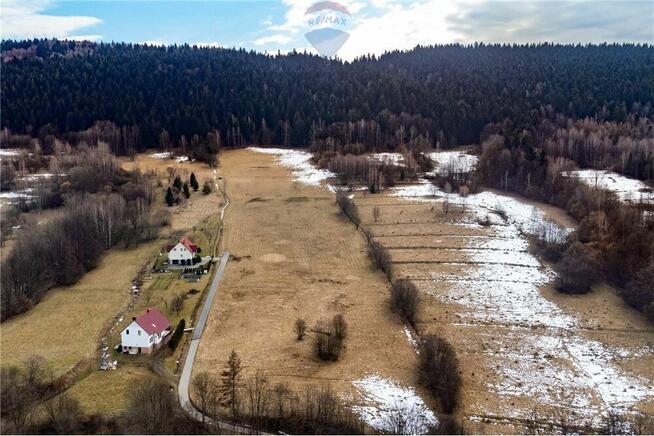 Działka 4.68 ha blisko gór i Jeziora Żywieckiego