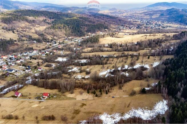 Działka 4.68 ha blisko gór i Jeziora Żywieckiego
