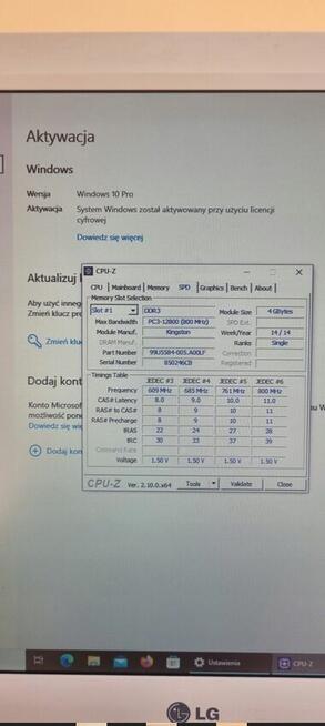 Komputer stacjonarny Pentum G3220, 4GB RAM DDR3, 250GB HDD,
