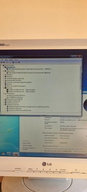 Używany komputer Compaq Core2Duo E7500, 4GB RAM, 250HDD, bez