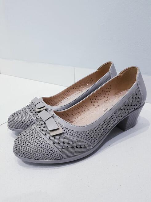 Damskie skórzane mokasyny, czółenka