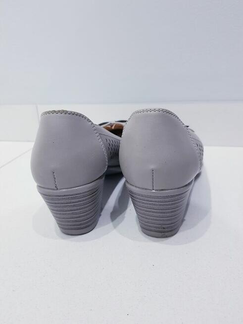 Damskie skórzane mokasyny, czółenka