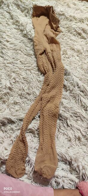 Cienkie używane rajstopy jak kabaretki