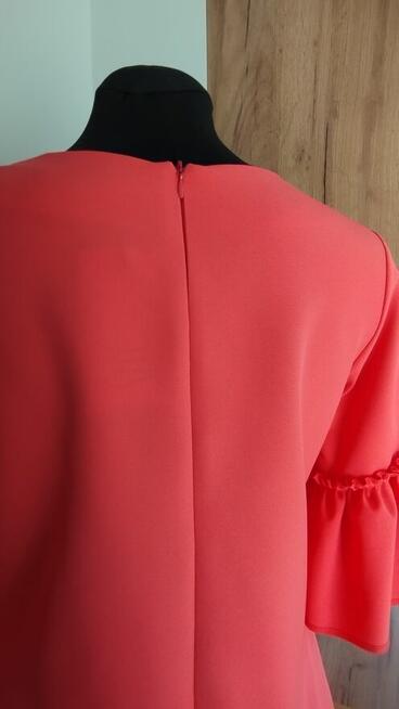 Sukienka koralowa z kieszeniami nowa