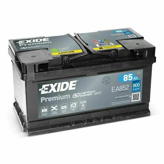 Akumulator 85Ah 800A EA852 PRAWY PLUS EXIDE PREMIUM - DOWÓZ