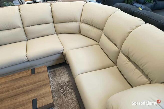 Narożnik Puchacz 3x2- skóra naturalna, bez funkcji