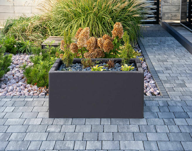 Donica ZEN Betonowa Ogrodowa Nowoczesna Dekoracyjna grafit