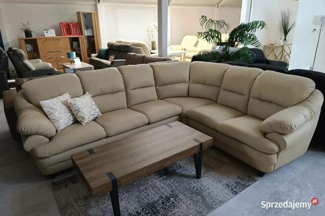 Narożnik Puchacz 3x2- skóra naturalna, bez funkcji