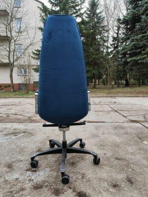 Fotel gabinetowy Bejot granatowy welurowy 3 szt fotel dyrekt