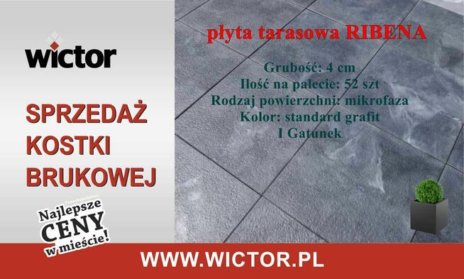 Płyta tarasowa Ribena KOST-BET- sprzedaż kostki brukowej