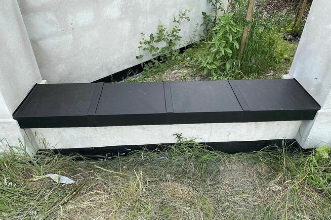 Obróbki na zasuwkę na attyki, ogrodzenia tarasy