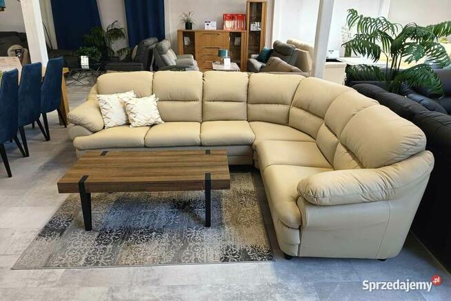 Narożnik Puchacz 3x2- skóra naturalna, bez funkcji