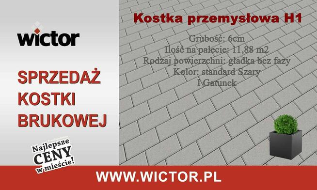 Kostka brukowa przemysłowa H1 szara KOST-BET- sprzedaż