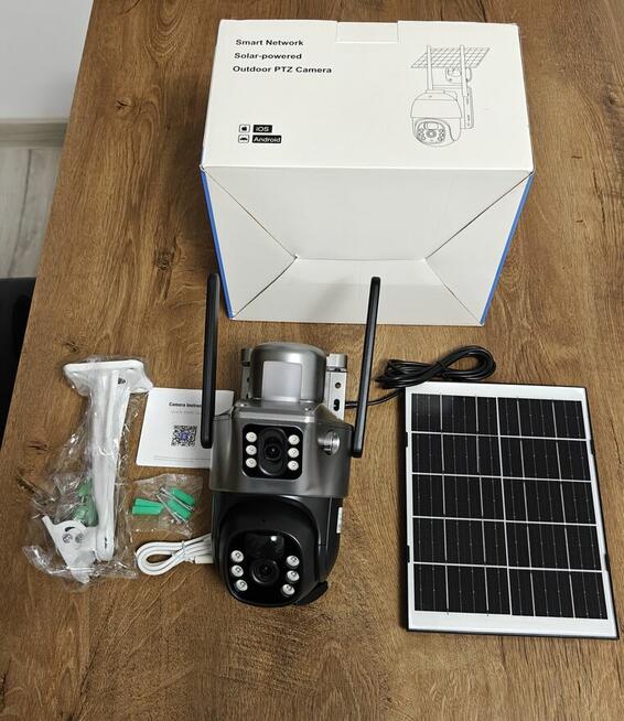 Kamera Solarna Obrotowa IP66 8MP 4G LTE