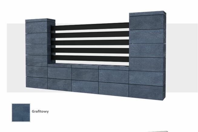 Murek betonowy Bloczek ogrodzeniowy STYROBUD FINI 50x20x20