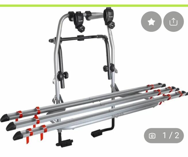 Samochodowy uchwyt na 3 rowery