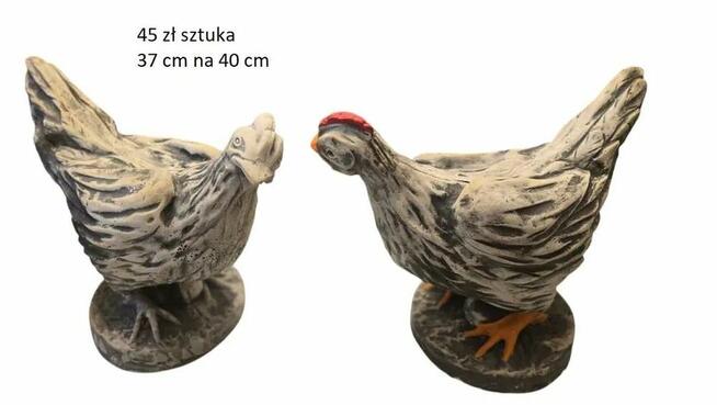 Figurki wielkanocne kutra gipsowa kogut gipsowy dekoracja