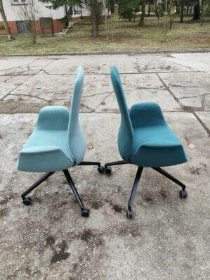 Fotel obrotowy ElliePro krzesło turkusowe fotele biurowe