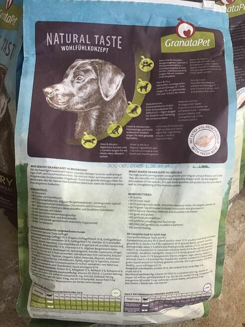 Sprzedam Karmę sucha dla psa Granatapet Naturals