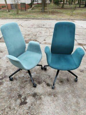Fotel obrotowy ElliePro krzesło turkusowe fotele biurowe