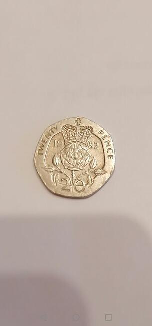 Moneta kolekcjonerska 1982 twenty pence Elizabeth 2