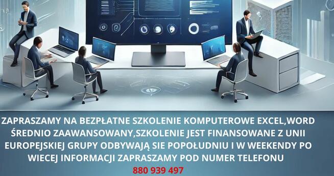 BEZPŁATNE SZKOLENIE KOMPUTEROWE