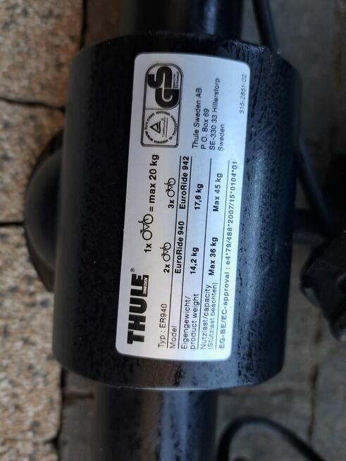 Bagażnik rowerowy na haka Thule EuroRide 940