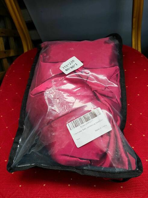 Pościel na kołdrę Poduszkę poszewka satynowa czerwona