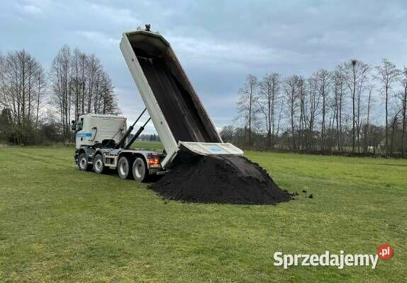 Ziemia ogrodowa przesiewana z transportem od 3.5t do 24t zap