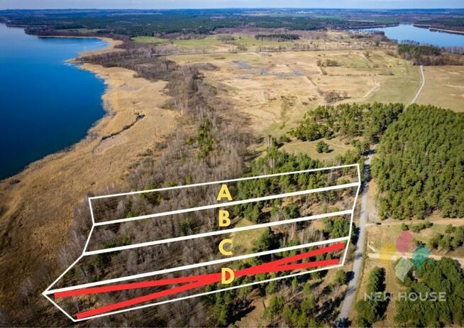 Tałty, działka bud. bezpośrednia linia brzegowa