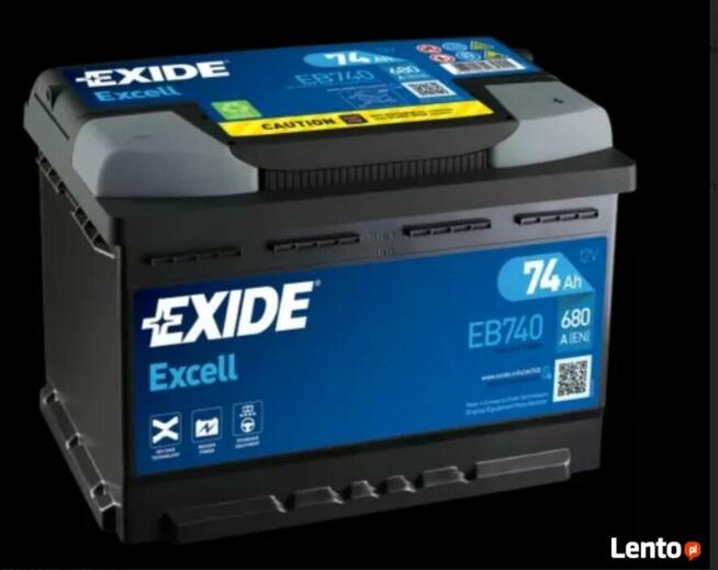 Akumulator 74Ah 680A Exide Excell – DARMOWY DOWÓZ I WYMIANA