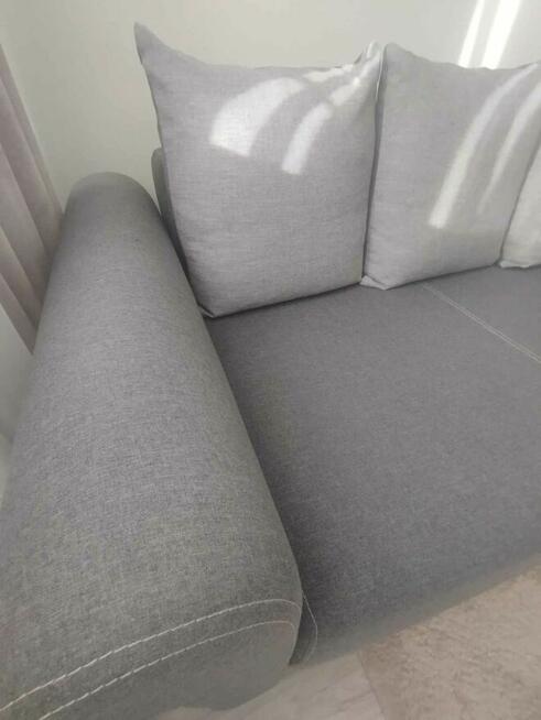 Kanapa rozkładana sofa szeroka szara
