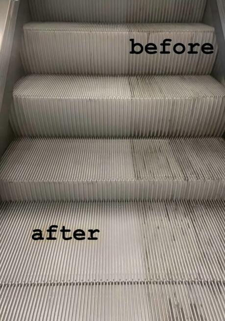 Czyszczenie schodow ruchomych