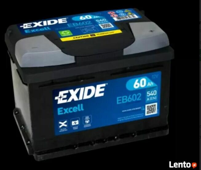 Akumulator 60Ah 540A Exide Excell – DARMOWY DOWÓZ I WYMIANA