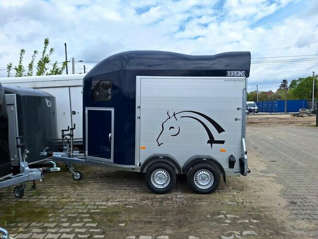 Przyczepa do przewozu dwóch koni model GOLD ORIGIN Aluminium