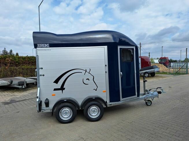 Przyczepa do przewozu dwóch koni model GOLD ORIGIN Aluminium