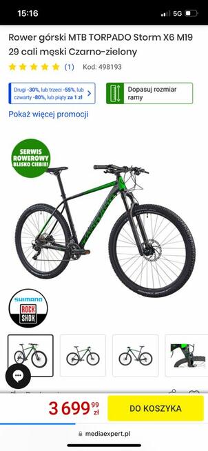 Rower strom x6 gwarancja nowy