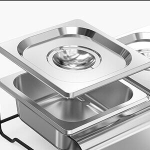 POJEMNIKI STACJA NA DODATKI DO PIZZY, ŻE STOJAKAMI ONLYFIRE