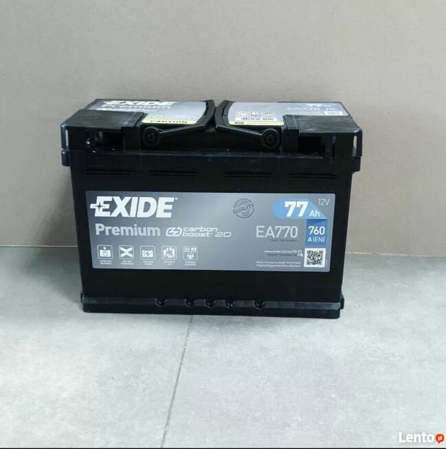 Akumulator 77Ah 760A Exide Premium – DARMOWY DOWÓZ I WYMIANA