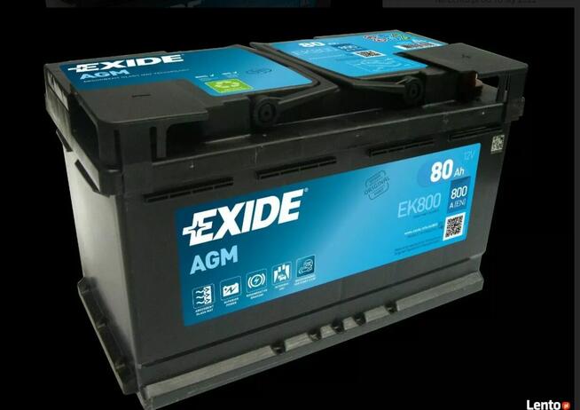Akumulator 80Ah 800A Exide AGM – DARMOWY DOWÓZ I WYMIANA
