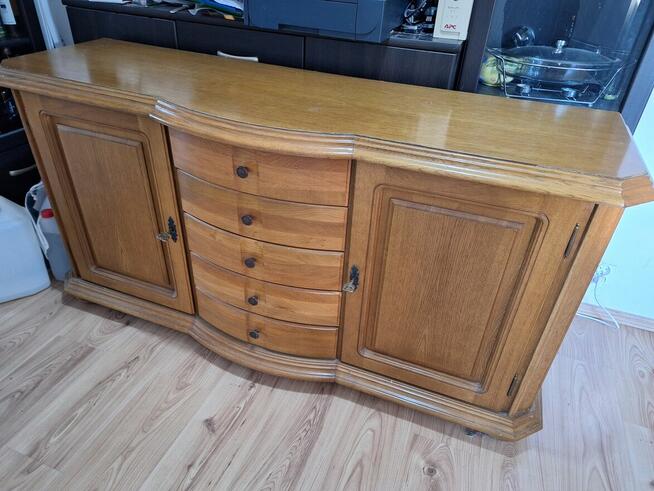 dębowa komoda swarzędz 160x50 wys 80 w bardzo dobrym stanie