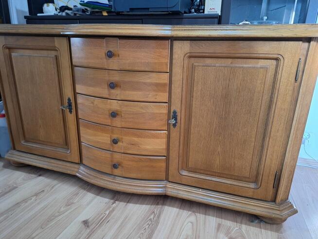 dębowa komoda swarzędz 160x50 wys 80 w bardzo dobrym stanie
