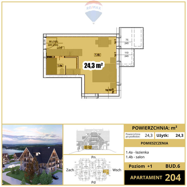 Apartament 204 bud 6- Aparthotel Natura Resort