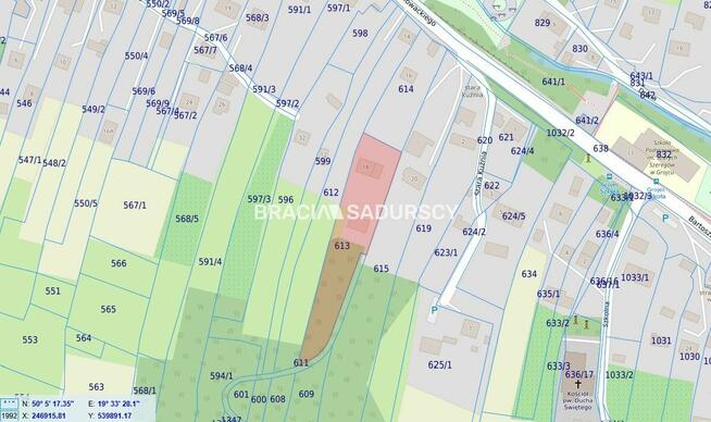 Działka budowlana Grojec gm. Alwernia, Bartosza Głowackiego