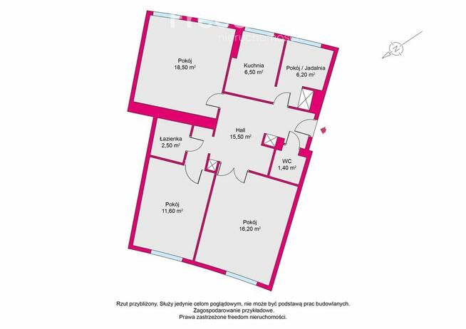 3-4 pokoje, do nowej aranżacji, Plac Zbawiciela 2