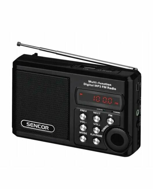 RADIO PRZENOŚNE KIESZONKOWE NA BATERIE FM USB MP3