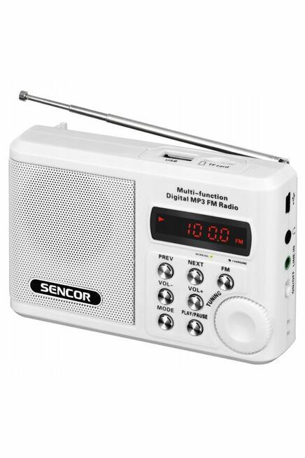 RADIO PRZENOŚNE KIESZONKOWE NA BATERIE FM USB MP3